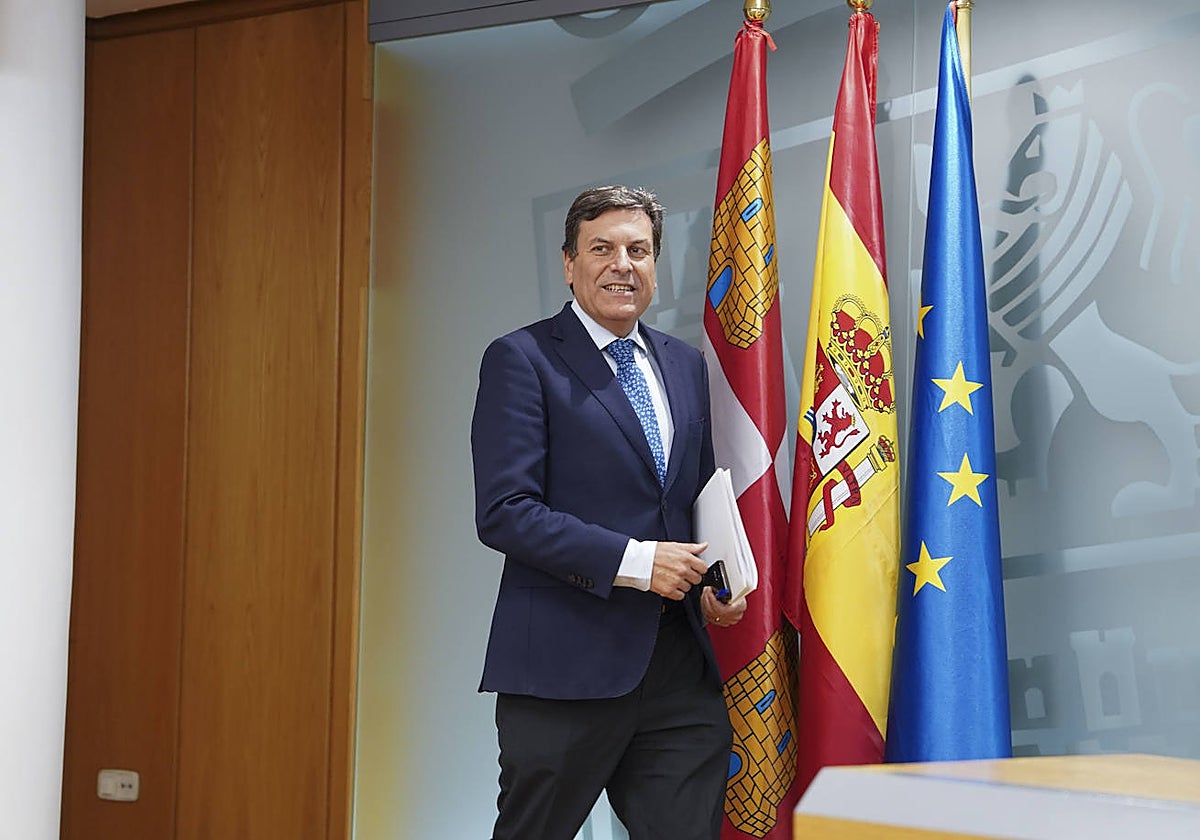 Carlos Javier Fernández Carriedo, consejero de Economía y Haciendade la Junta de Castilla y León.