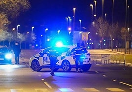 La Policía Local durante un control en carretera en una imagen de archivo.