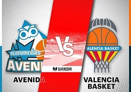 Perfumerías Avenida - Valencia Basket: horario y cómo ver en directo y por TV el partido de la Supercopa