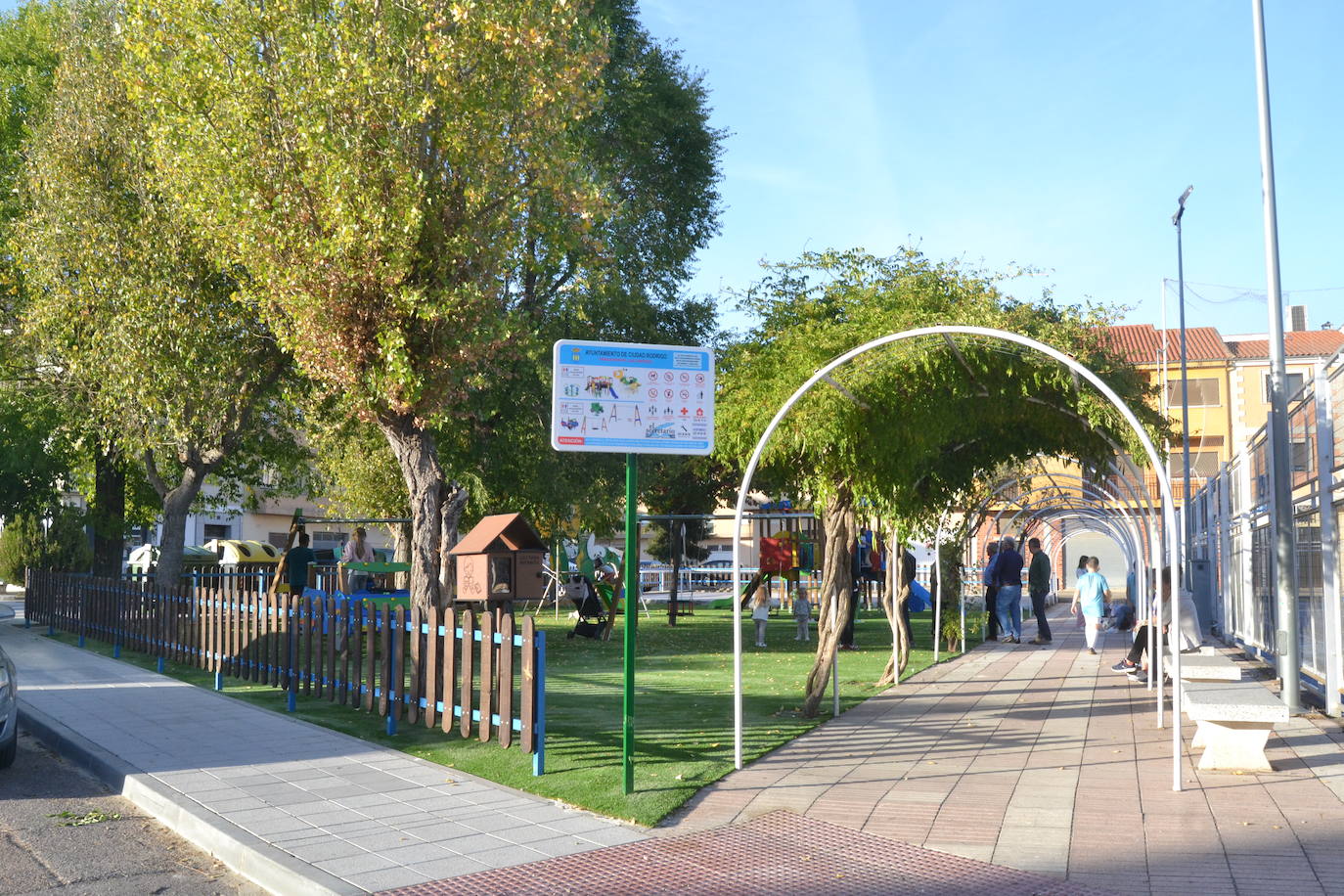 Ciudad Rodrigo estrena la renovada imagen del parque de Las Canteras