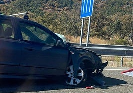 Imagen del vehículo siniestrado.