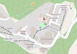 Una representación del lugar del incendio.