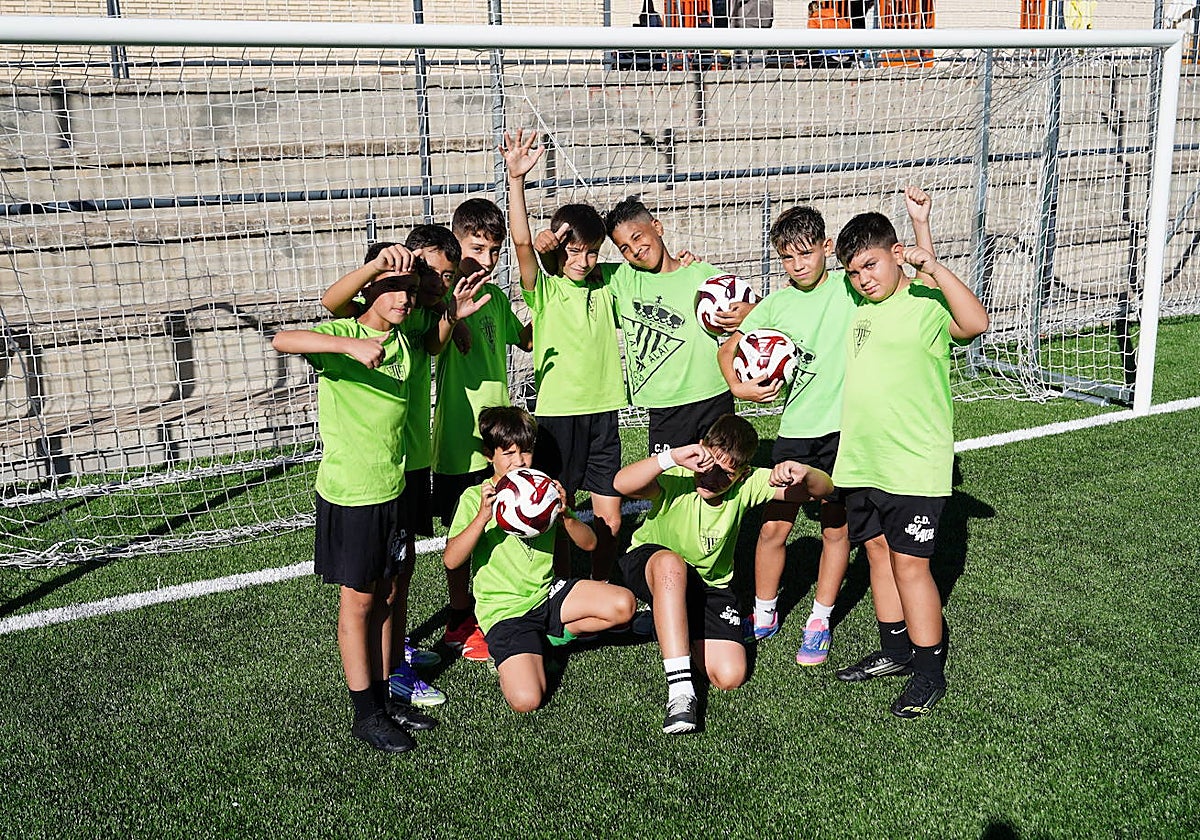 El Jai Alai A alevín, en el entrenamiento del jueves.