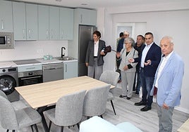 Visita a una de las viviendas incluidas dentro del proyecto