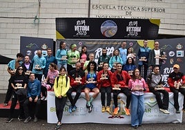 Imagen de los ganadores en las carreras a pie celebradas este fin de semana en Béjar