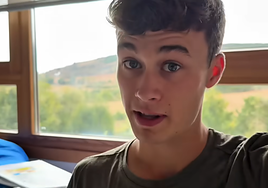 Jorge Rey, durante la grabación de su último vídeo.