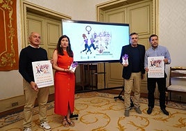 Ramiro Morán, Miryam Rodríguez, Casimiro Blanco y Alberto Pérez, en la presentación.