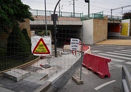 Imagen de una obra acometida en el Túnel de la Televisión.