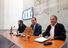 Alejandro Álvarez, David Mingo y José Riesco, en la presentación.