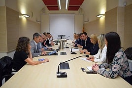 Ordeig preside la reunón del comité de crisis.