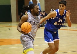 Jordan Doss, en el derbi frente al Avenida Xoborg en la Copa CyL.
