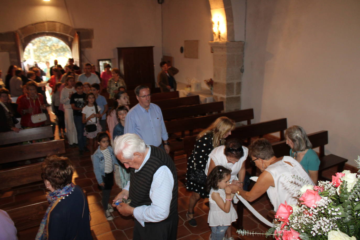 Ofrendas de devoción a la Virgen de la Yedra