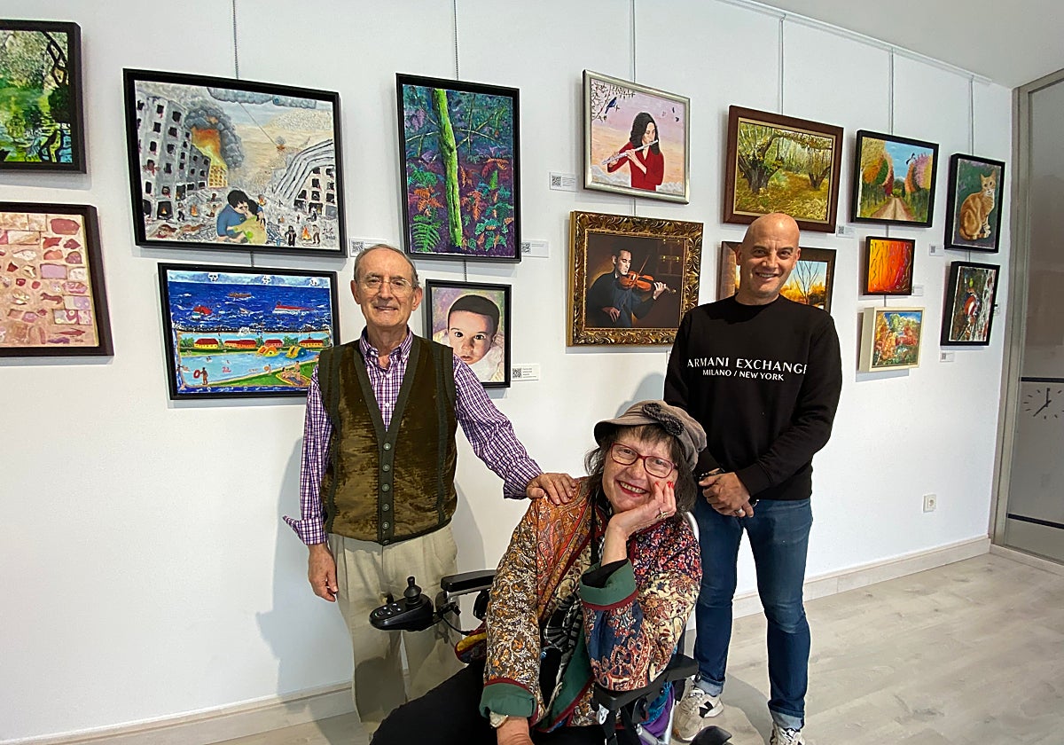 José María García Laborda, compositor y musicólogo, la artista Marta Rodríguez González-Carvajal y el edil de Turismo, Juan Carlos Bueno.