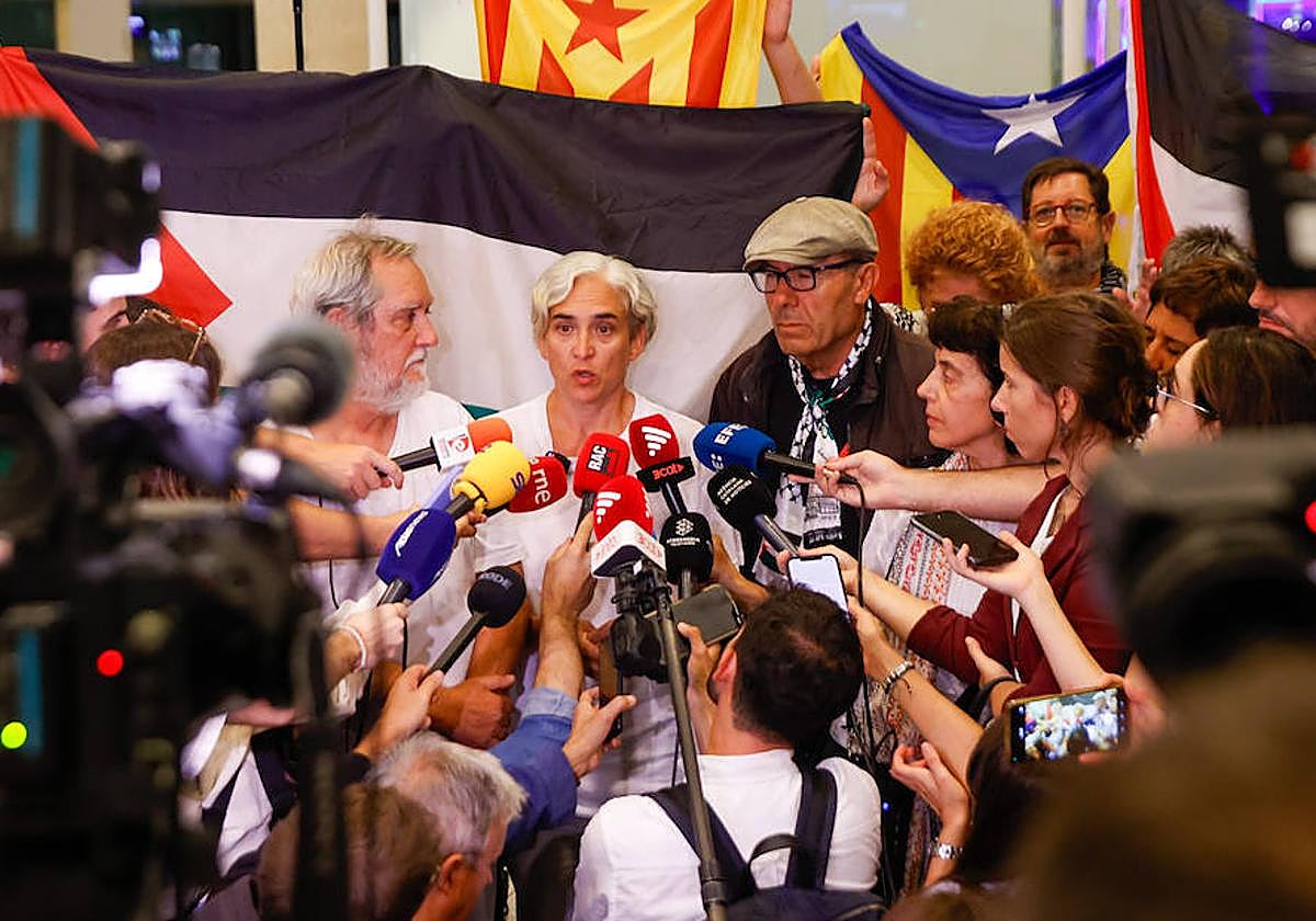 La exalcaldesa de Barcelona y activista de la Global Sumud Flotilla (GSF), Ada Colau.