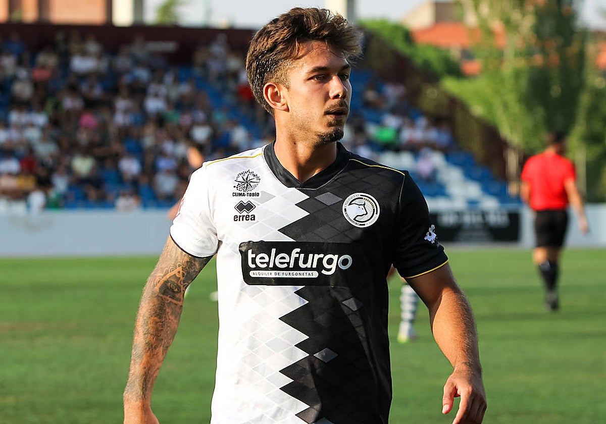 Palmero, en un partido con Unionistas antes de la sanción de FIFA.