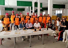 Participantes en el primer torneo local de petanca de Béjar.