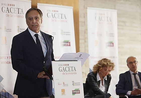 Carlos García Carbayo, durante el Foro GACETA de la Vivienda.