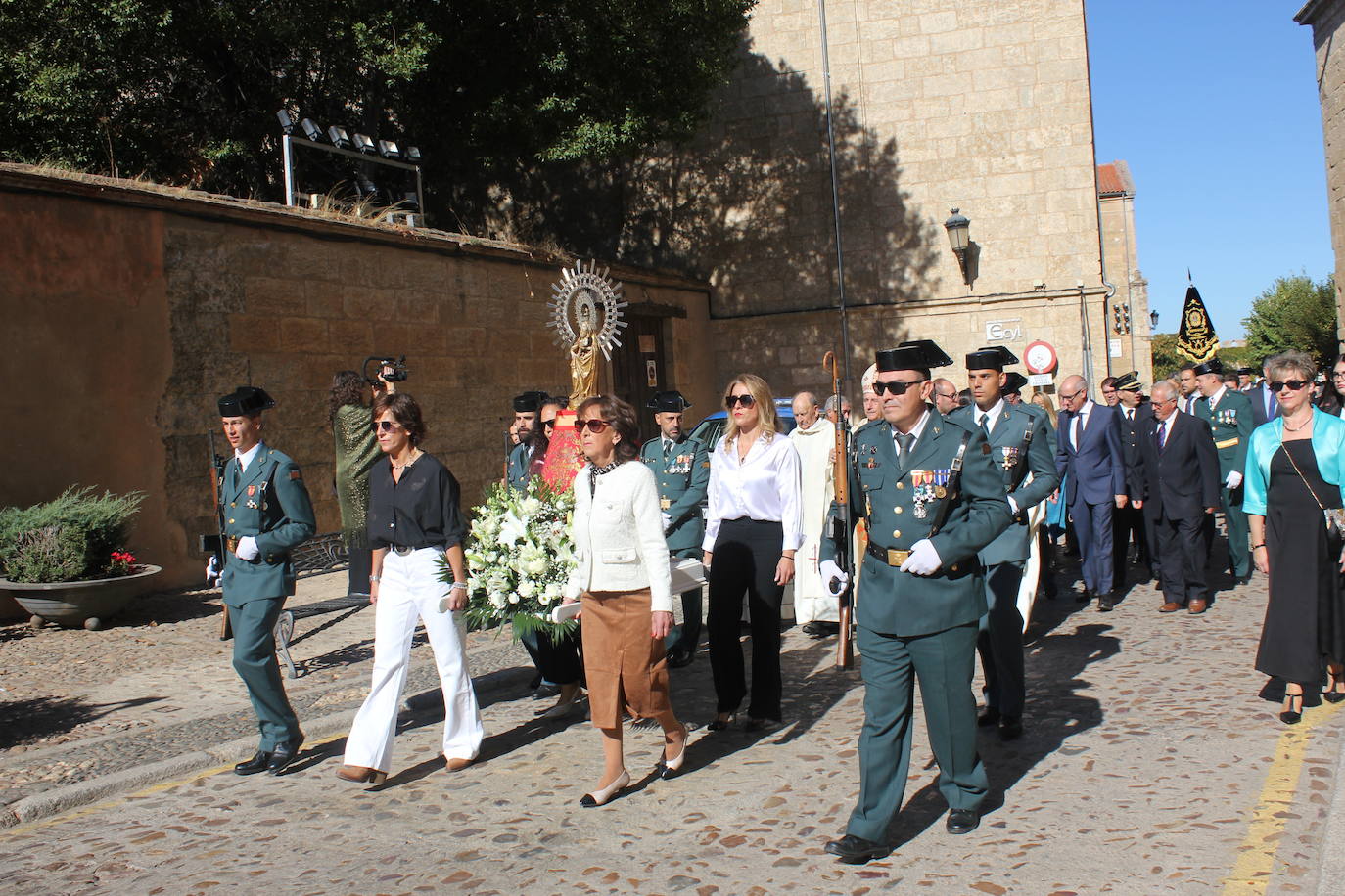 Solemnidad y fidelidad a la bandera, en los actos de la Guardia Civil de Ciudad Rodrigo