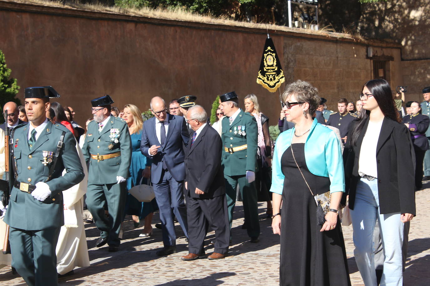Solemnidad y fidelidad a la bandera, en los actos de la Guardia Civil de Ciudad Rodrigo