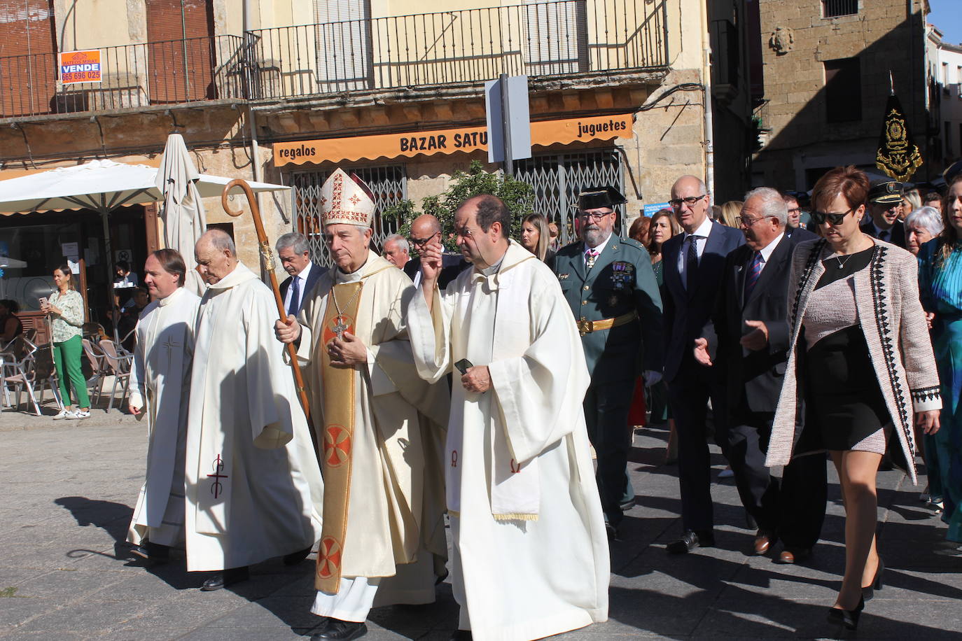 Solemnidad y fidelidad a la bandera, en los actos de la Guardia Civil de Ciudad Rodrigo