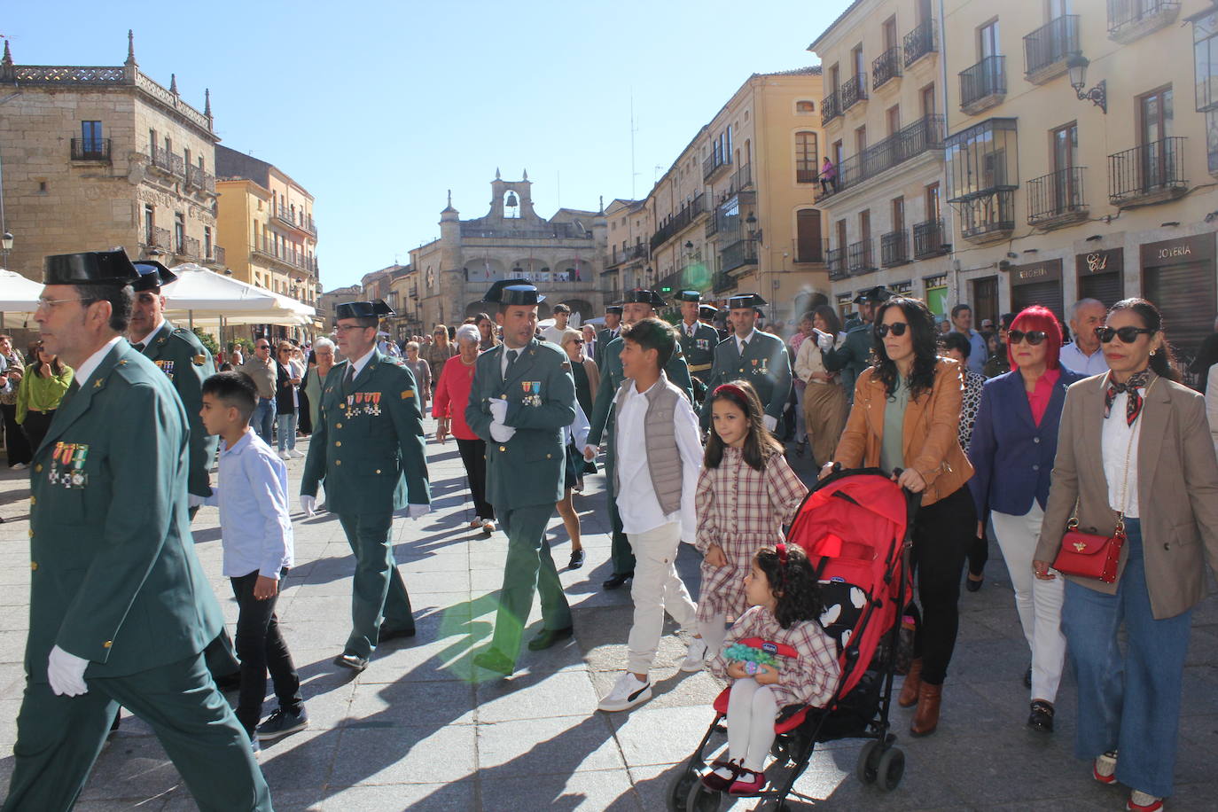 Solemnidad y fidelidad a la bandera, en los actos de la Guardia Civil de Ciudad Rodrigo