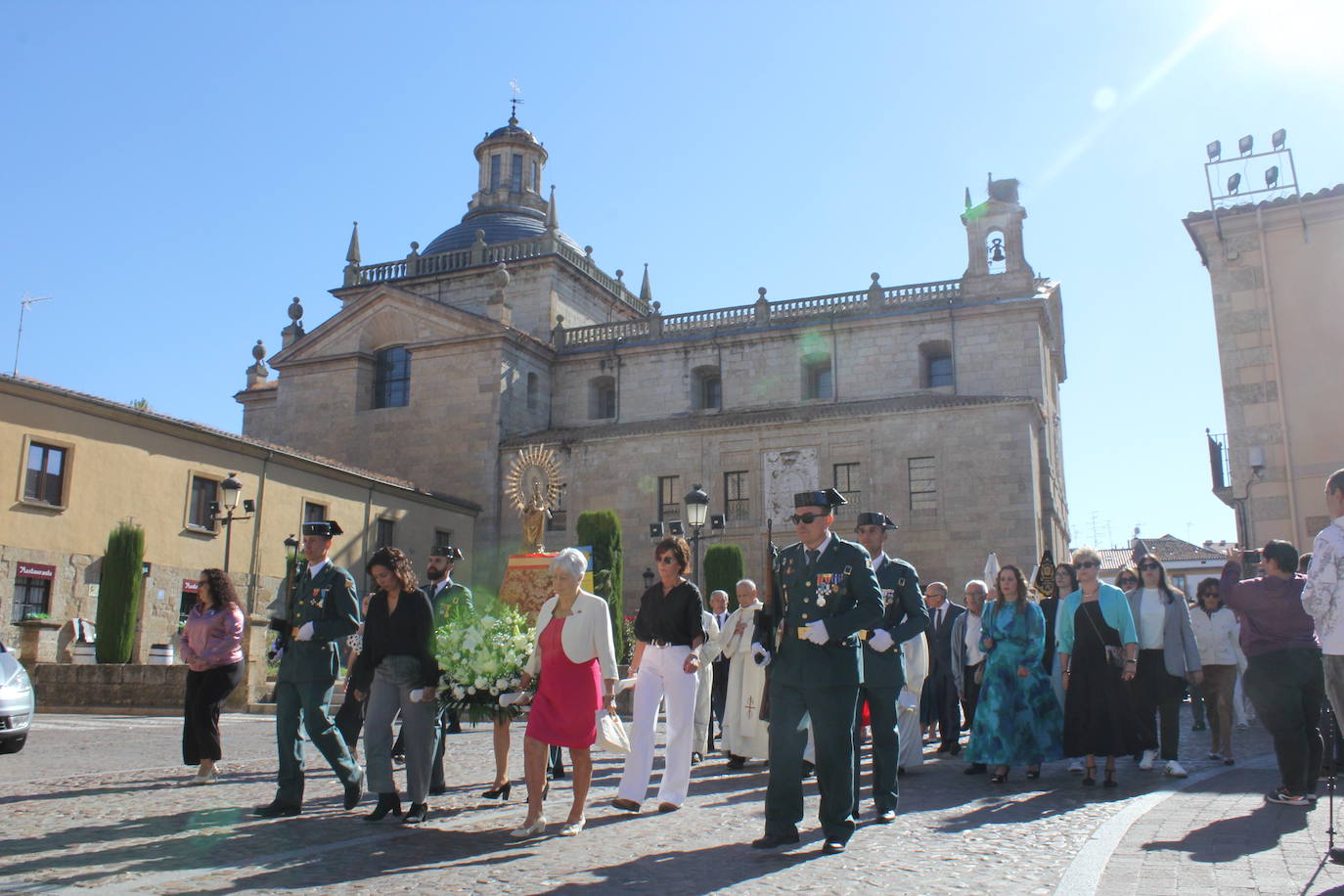 Solemnidad y fidelidad a la bandera, en los actos de la Guardia Civil de Ciudad Rodrigo