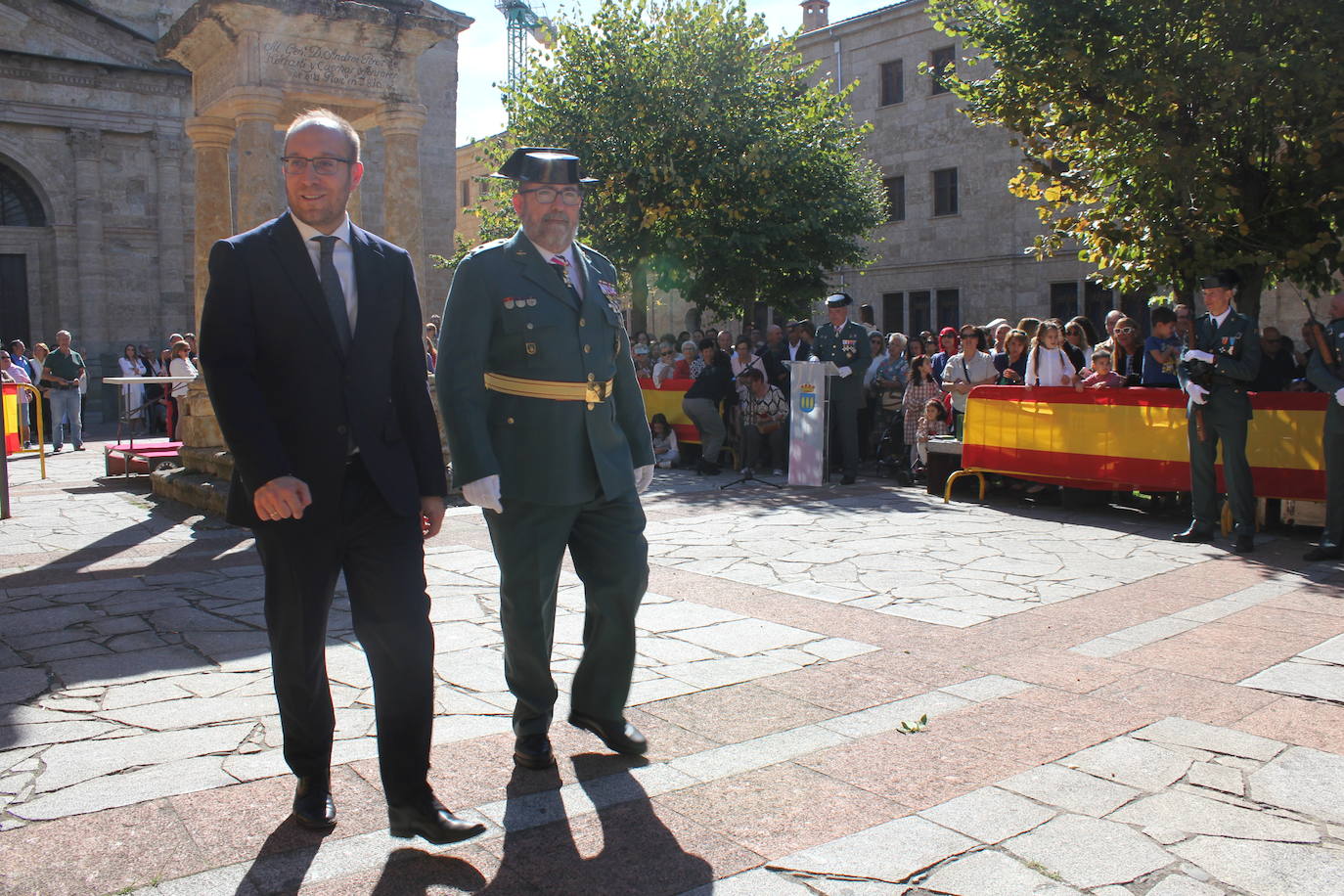 Solemnidad y fidelidad a la bandera, en los actos de la Guardia Civil de Ciudad Rodrigo