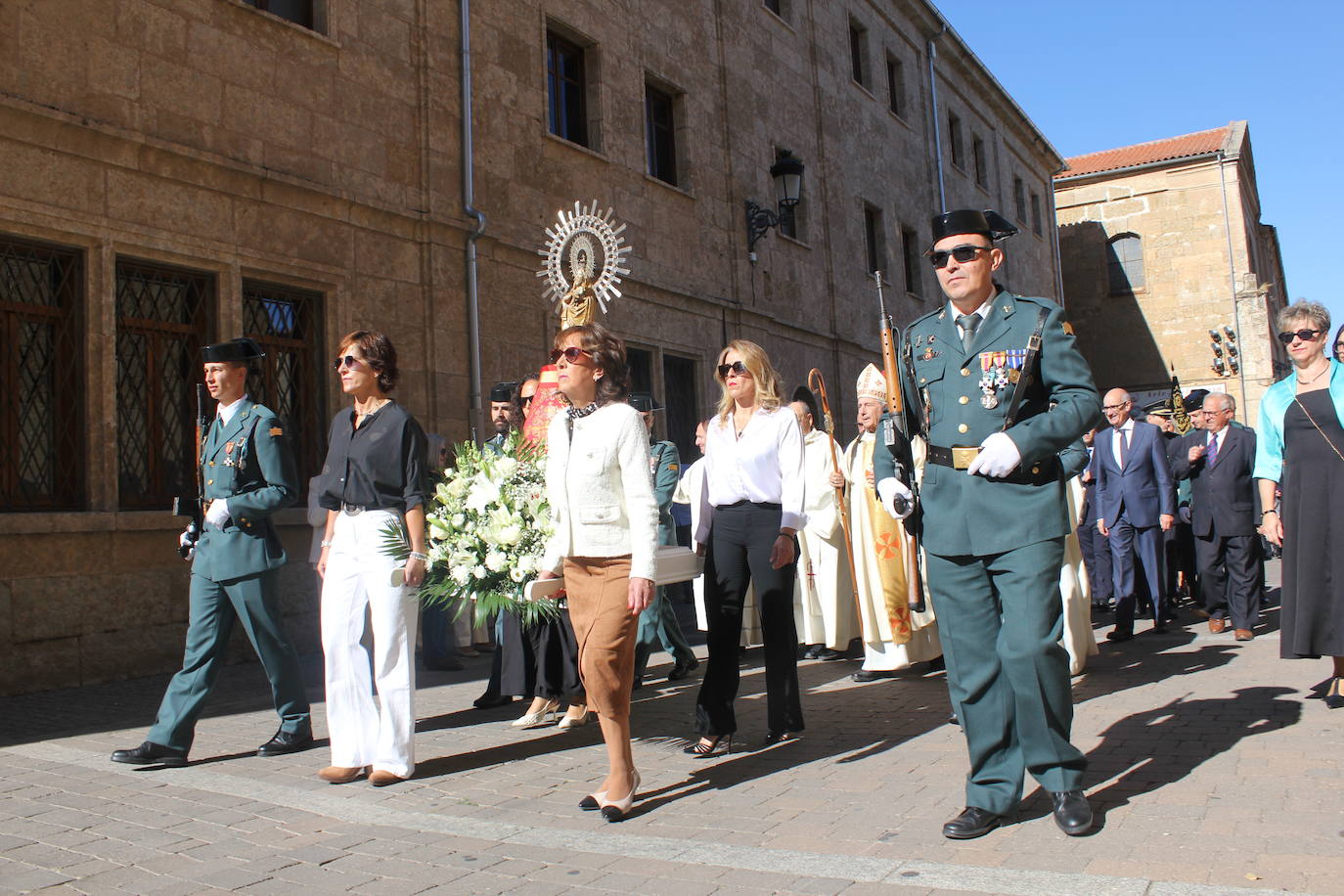 Solemnidad y fidelidad a la bandera, en los actos de la Guardia Civil de Ciudad Rodrigo