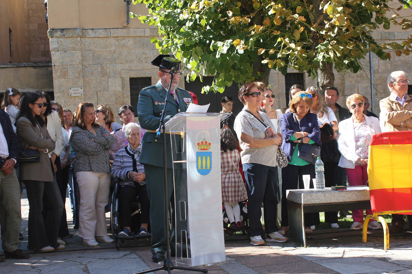 Solemnidad y fidelidad a la bandera, en los actos de la Guardia Civil de Ciudad Rodrigo