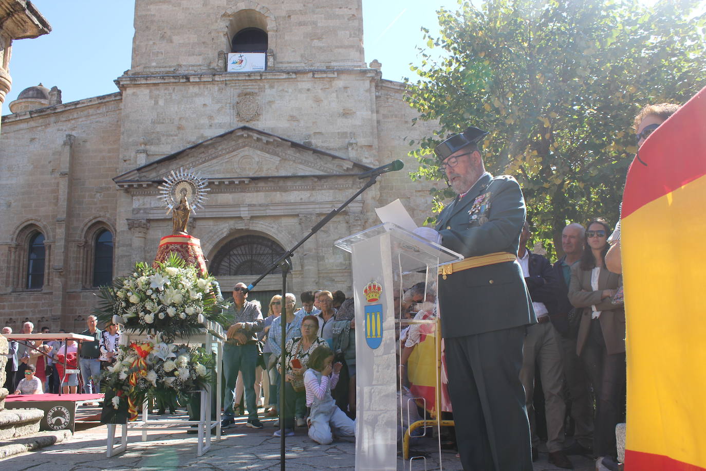 Solemnidad y fidelidad a la bandera, en los actos de la Guardia Civil de Ciudad Rodrigo