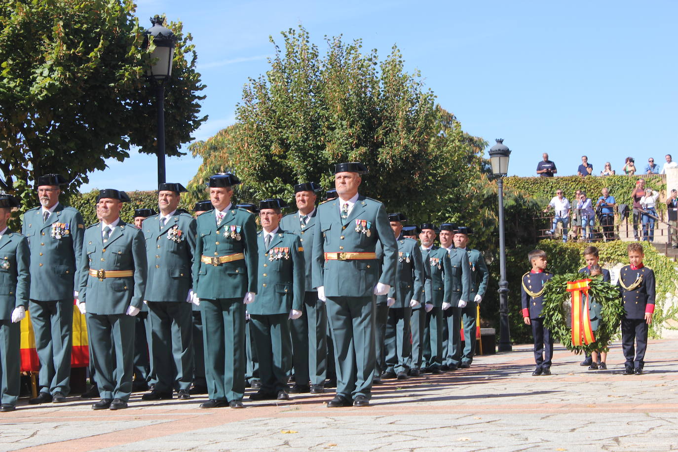 Solemnidad y fidelidad a la bandera, en los actos de la Guardia Civil de Ciudad Rodrigo