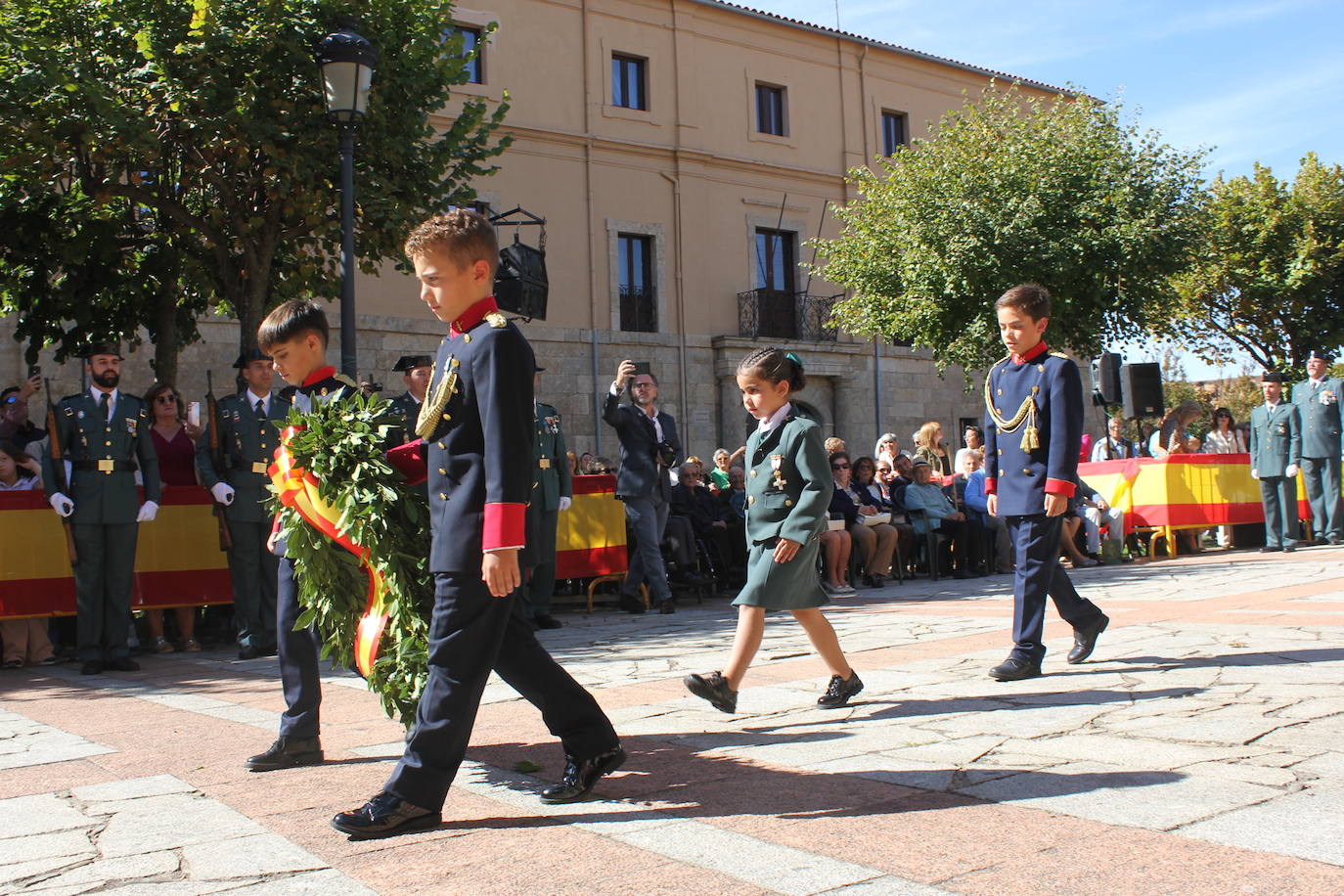 Solemnidad y fidelidad a la bandera, en los actos de la Guardia Civil de Ciudad Rodrigo