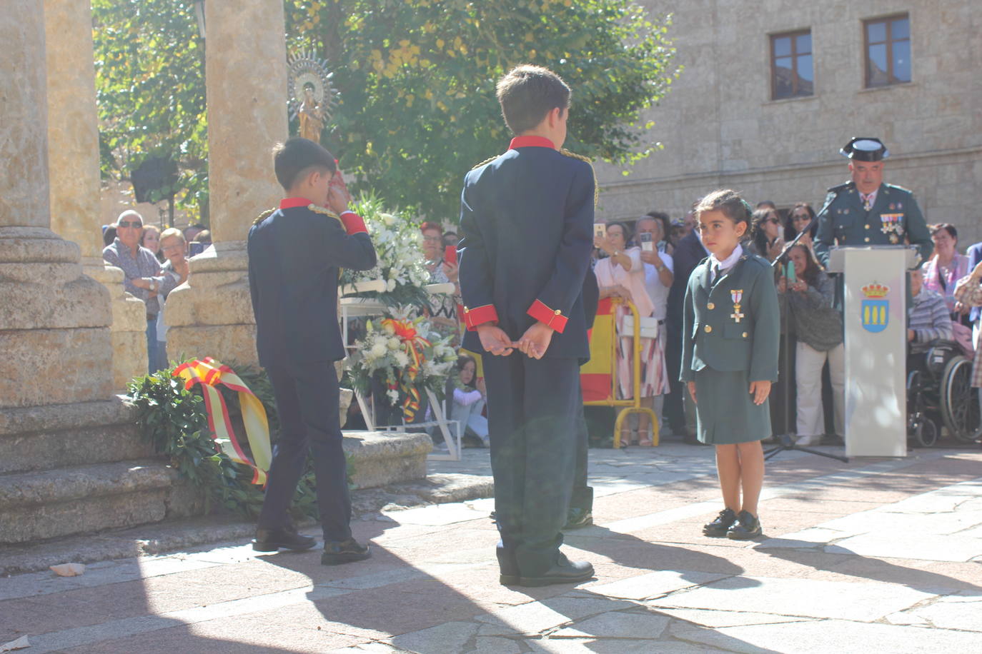 Solemnidad y fidelidad a la bandera, en los actos de la Guardia Civil de Ciudad Rodrigo