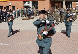 Imagen del desfile de la Guardia Civil en la mañana del domingo.
