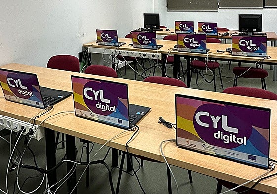 Las instalaciones de Villamayor del Aula CyL Digital, en la biblioteca municipal.