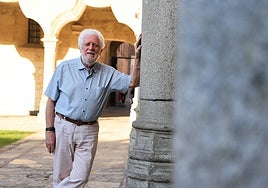 Michel Poulain, en el Patio de Escuelas Menores.