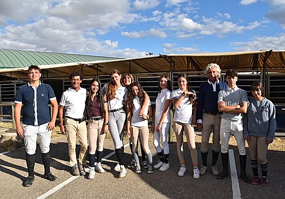 Componentes del Centro Ecuestre de Salamanca en Valladolid.