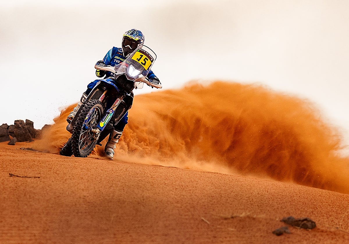 Lorenzo Santolino, durante la etapa de este jueves.