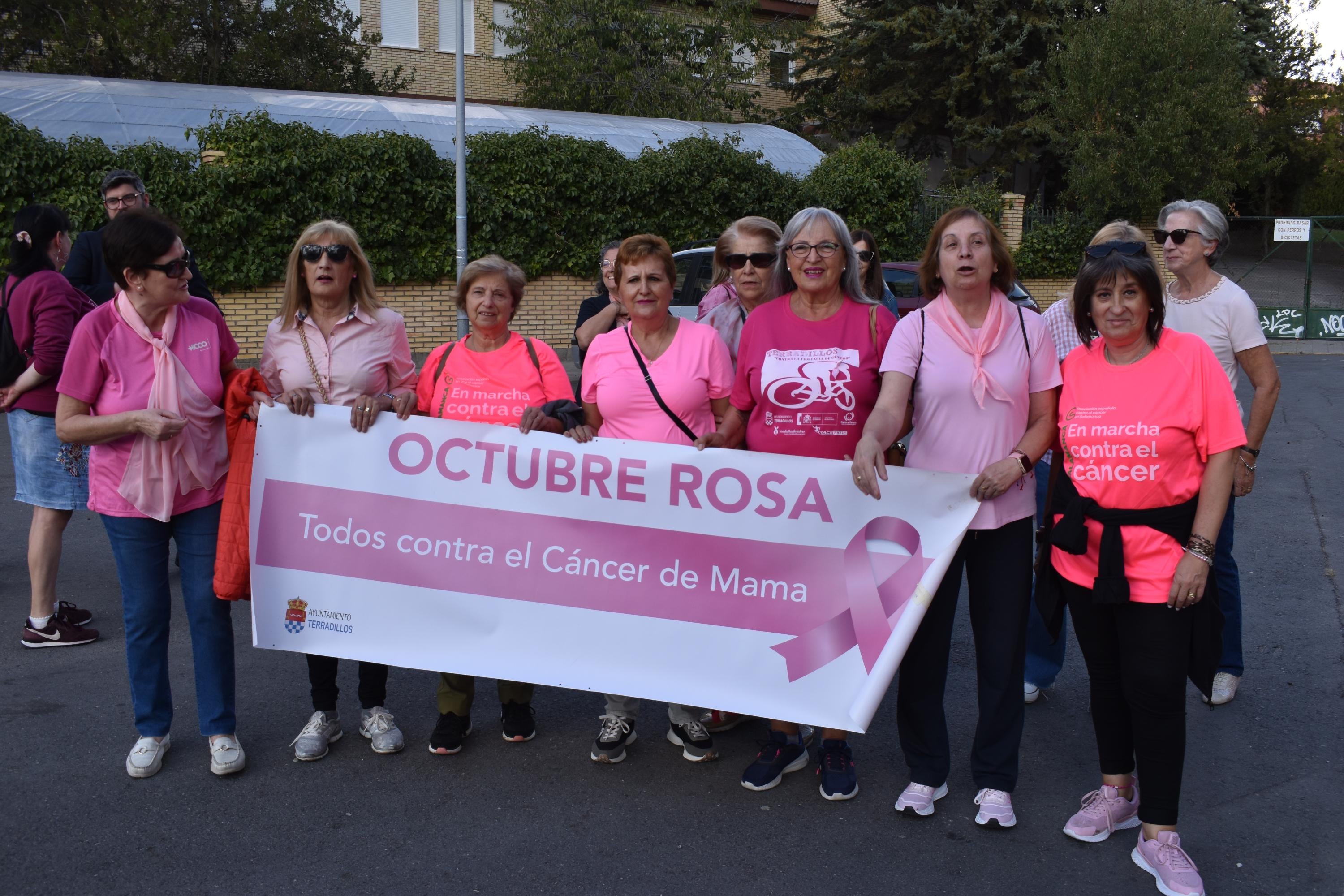 Marcha rosa y pinceladas solidarias contra el cáncer de mama en El Encinar