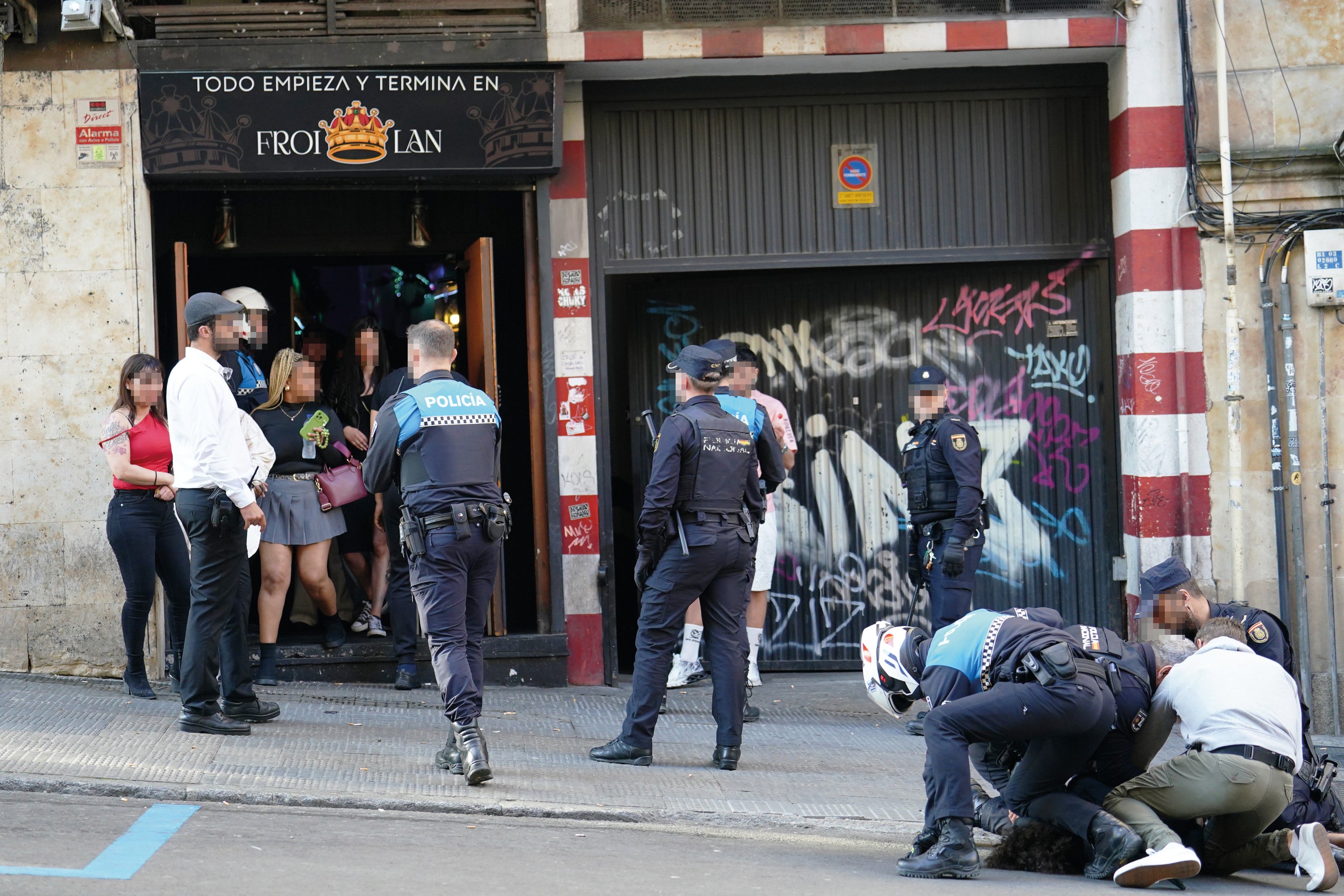 Una de las redadas en el 'after' de la Cuesta de Sancti Spíritus.