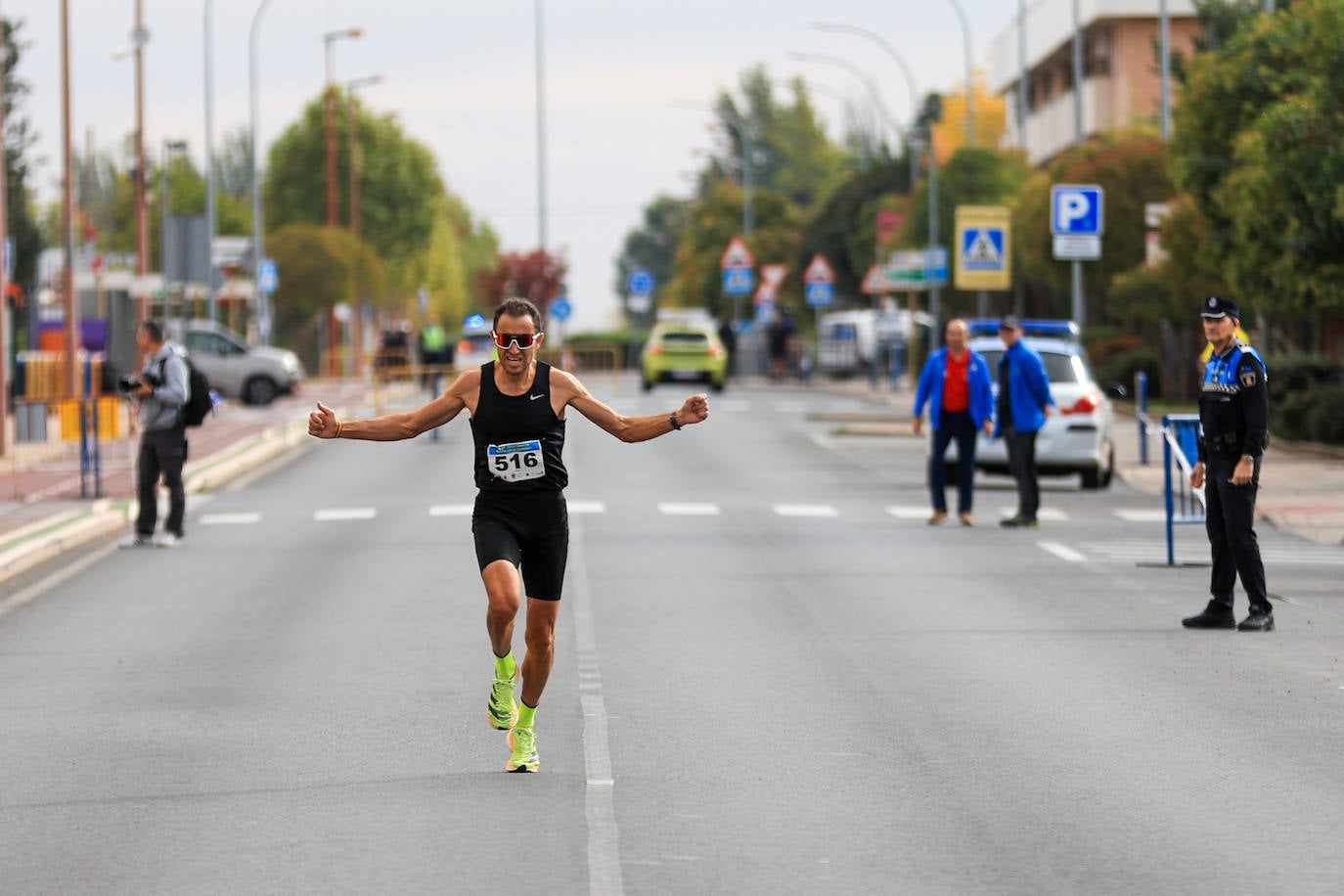 Jesús Prieto y Sandra Santamaría se llevan la Media Maratón de la Diputación