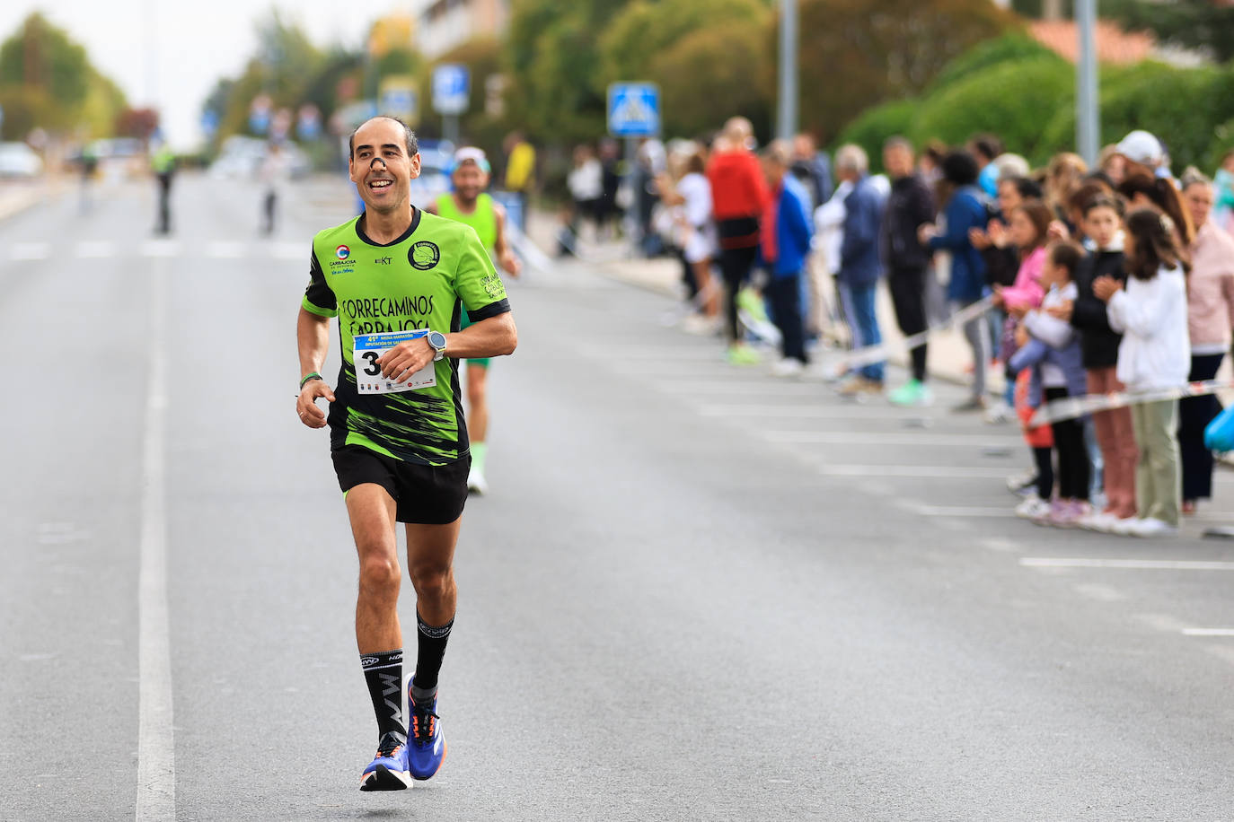 Jesús Prieto y Sandra Santamaría se llevan la Media Maratón de la Diputación
