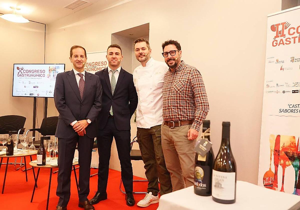 David Monaguillo, Víctor Rodríguez, José Manuel Pascua y Agustín Maíllo, en la II mesa redonda del Congreso Gastronómico de LA GACETA.