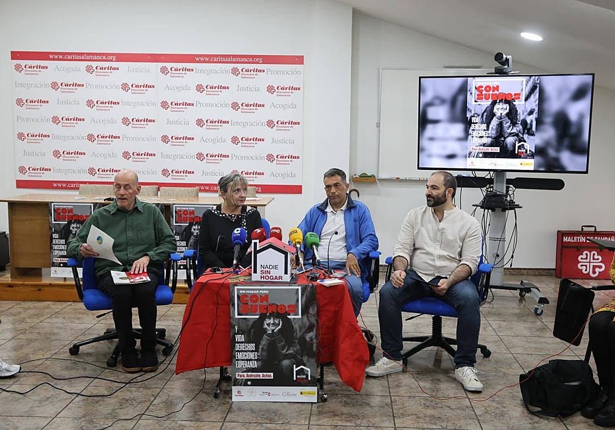 Rueda de prensa de presentación de la campaña Personas Sin Hogar 2025 de Cáritas.