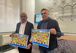 Jesús María Ortiz y Casimiro Blanco presentando la 13ª edición del Circuito de Carreras Populares.