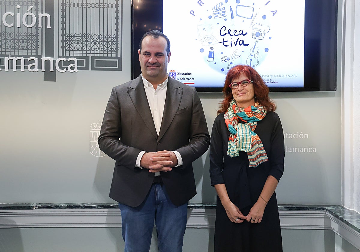 David Mingo y Marta Gutiérrez en la presentación de «Provincia Creativa».