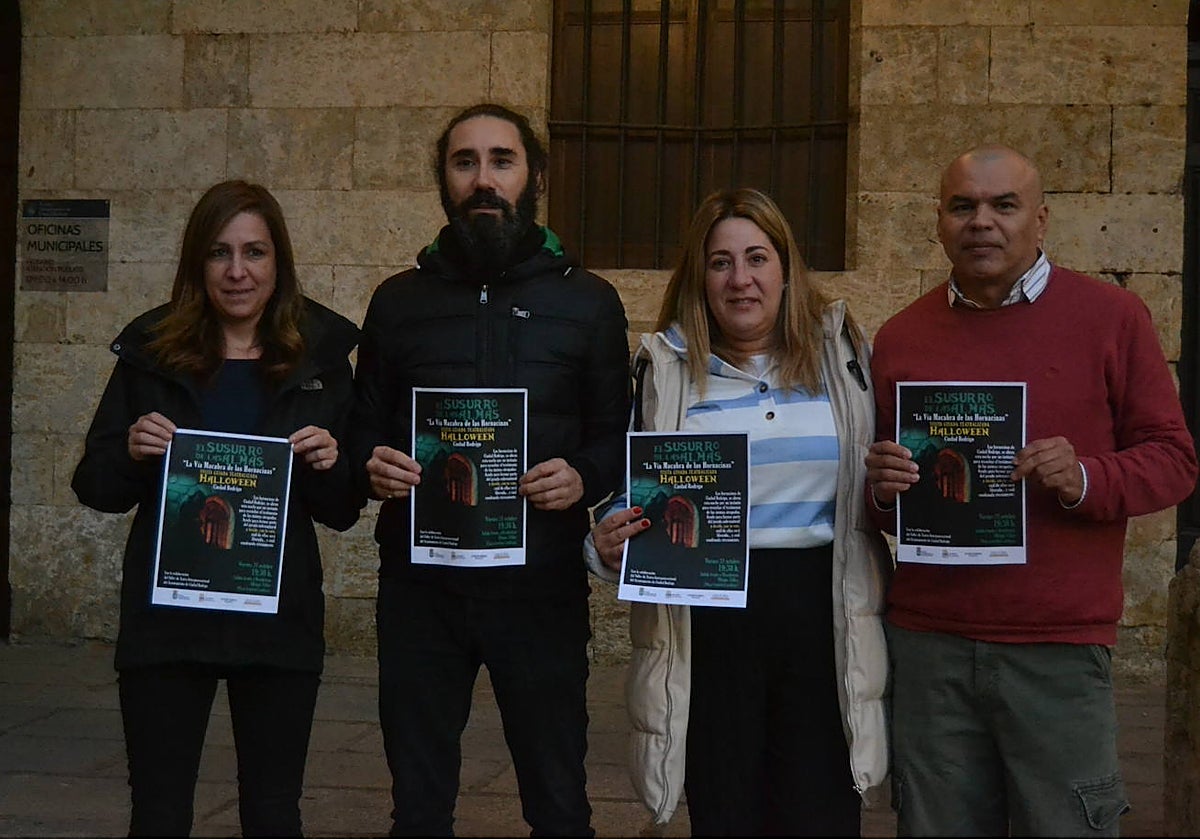 Vanesa García, Sergio Cardoso, Ana Castaño, durante la presentación