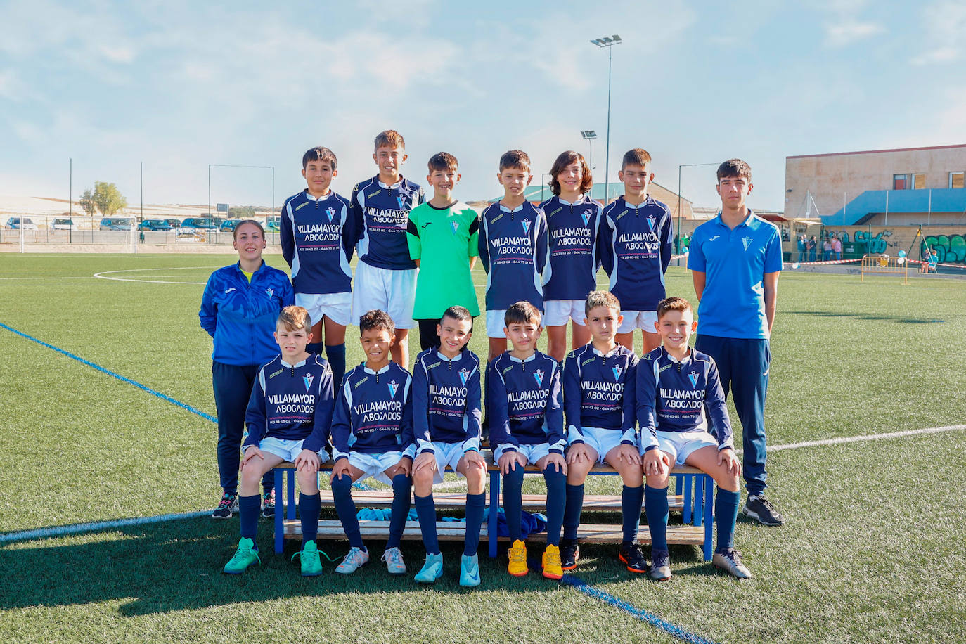 Idayra (entrenadora), Sergio (delegado), Ismael Boutafna, Roberto Sánchez, Hugo Sánchez, Gonzalo Sánchez, Marc Yagüe, Pablo Barrado, Jorge Sánchez, Alejandro Merino, Marcos Puente, Zineldin Katiea, Gael Prado, Alex Santos y Mario Pintado.