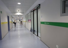 Pasillos de Urgencias del Hospital de Salamanca.