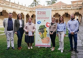 Pedro Gallego, Mar Marcos y la vicerrectora Matilde Olarte.